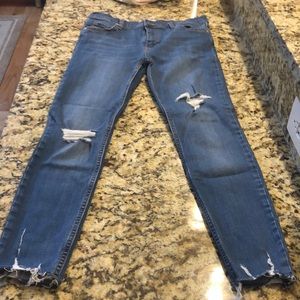 Free people shark bite jeans
